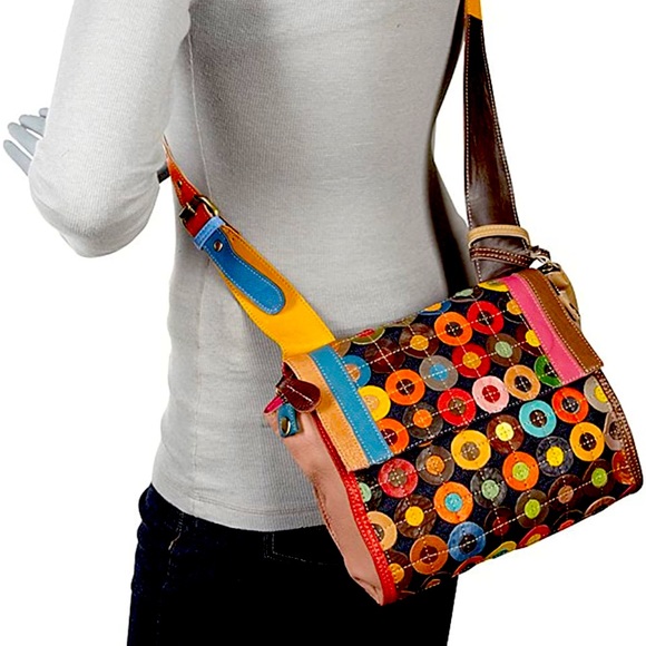 amerileather Handbags - Amerileather Corin Mini Cross Body Carrier